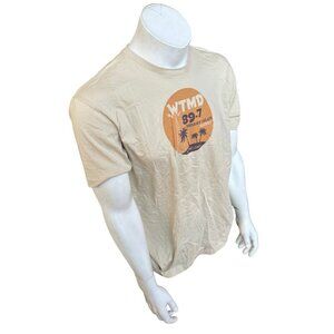 Valve Gear Men's WTMD 89,7 Desert Island Songs Beige Short Sleeve Shirt Large